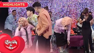 Vice Ganda kneels because of Vhong and Jhong  It’s Showtime Expecially For You [upl. by Gnort]