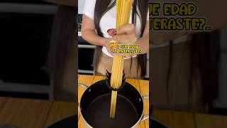 Asi medirás la porción de pasta perfecta para una persona 🤯🤩 chef tipscocina hacks pasta [upl. by Neirual]