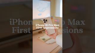 My iPhone 16 Pro Max First Impressions 🤎✨ Desert Titanium iphone16promax iphone tech [upl. by Inalel]