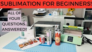 SUBLIMATION FOR BEGINNERS  EVERYTHING YOU NEED  NEED TO KNOW AS A NEWBIE  PRINTER INK SETTINGS [upl. by Nosnorb380]