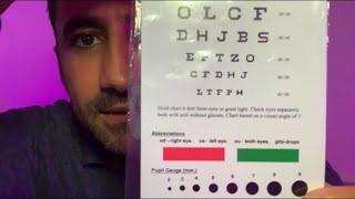 ASMR Evening Eye Exam roleplay [upl. by Tankoos]