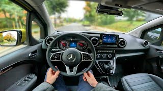 2022 Mercedes Benz Tclass 180d  15l diesel 116hp   POV Test Drive  Fuel consumption info [upl. by Dion]