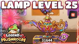 LAMP 25 AND OVER 30000 ROLLS LETS UPGRADE MY GEAR LEGEND OF MUSHROOM [upl. by Conrade]