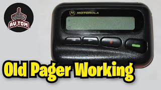 Motorola Pager Still Working vintage technology 1990s [upl. by Arnelle]