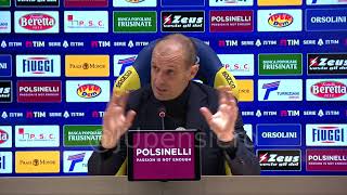 ALLEGRI post FrosinoneJuve 12 conferenza stampa quotFelice di Yildiz lho tolto per Vlahovicquot [upl. by Nwaf]