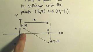 Collinearity and Distance Determining if Three Points are Collinear Example 3 [upl. by Kaylyn]