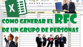 Como generar el RFC de una lista de personas [upl. by Anitrak]