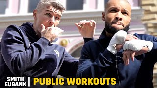 Liam Smith vs Chris Eubank Jr 2 • FULL PUBLIC WORKOUTS IN MANCHESTER  Boxxer amp Sky Sports Boxing [upl. by Riem]