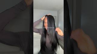 styling yaki straight closure wig hairstyle [upl. by Akcirre]