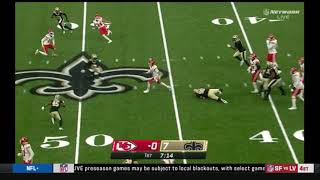 Patrick Mahomes  Week 1 Preseason Highlights versus the Saints [upl. by Alihet]