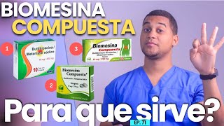 BIOMESINA COMPUESTA PARA QUE SIRVE  3 COSAS  MEDICAMENTOS [upl. by Ahsikrats]