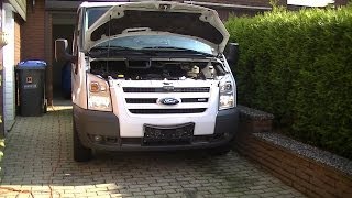 KB  Ölwechsel und Motorspülung Ford Transit 24l  74kw [upl. by Yrok725]