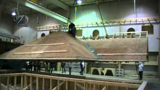 Démonstration de levage de toiture  Roof structure lifting  DEMO HD [upl. by Gothar114]