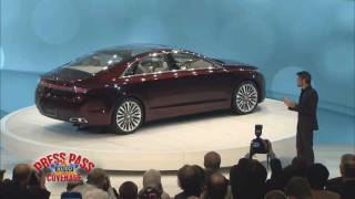 Lincoln MKZ Press Conference at 2012 Detroit Auto Show [upl. by Enelrad852]