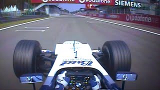 Montoya Record Lap  Monza 2004 [upl. by Ydderf]