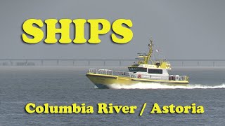 Shipping action on the Columbia at Astoria OR [upl. by Adnirod]