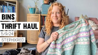 Goodwill Outlet Bins Thrift Haul to Resell  5924  stephxred [upl. by Willdon]