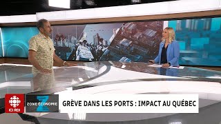 Zone économie  Impacts de la grève dans les ports [upl. by Eilujna]