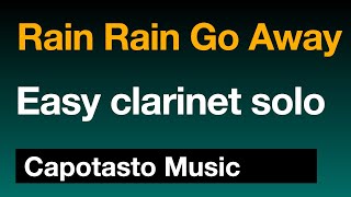 Rain Rain Go Away  Clarinet sheet music  Easy clarinet songs for beginners [upl. by Annairb]