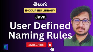 User Defined Naming Rules  Java  Telugu  ecourseslibrary [upl. by Ozzy870]