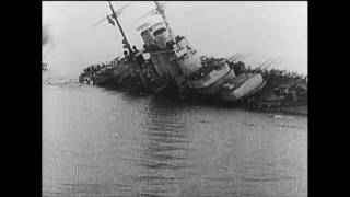 Sinking of the Austrian Battleship SMS Szent István 1918 WWI film [upl. by Anyela]