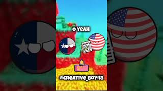 USA and Texas meme 😂viral countryballs usa [upl. by Einohtna]