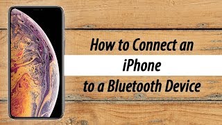 How to Connect an iPhone to a Bluetooth Speaker or Headphones [upl. by Morissa]