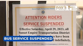 Clatsop County bus riders left stranded after service suspended indefinitely [upl. by Trev]