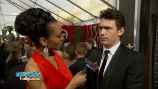 James Franco  Interview at SAG Awards 2011 Jan 30 2011 [upl. by Schacker824]