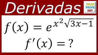 DERIVACIÓN DE FUNCIONES  Ejercicio 19 [upl. by Suinuj]