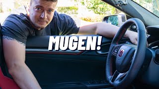 MUGEN Steering Wheel Install on my FK8 Civic Type R [upl. by Desma]