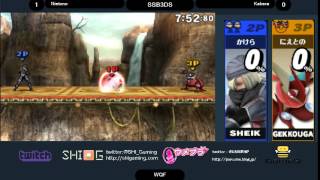 ウメブラ9 WQF Nietono vs Kakera  UMEBURA9  スマブラ3DS SSB3DS [upl. by Letha]