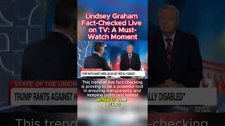 Lindsey Graham FactChecked Live on TV A MustWatch Moment LindseyGraham FactCheck USPolitics [upl. by Henleigh]