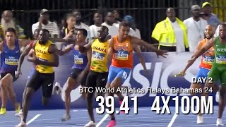 4x100m ทีมชาติไทย ไม่มี บิวภูริพล สถิติ 3941 วินาที 🇹🇭  BTC WA Relays Bahamas 24 วันที่สอง [upl. by Meibers]