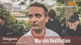 En direct Macron Destitution  DenfertRochereau [upl. by Einnaj907]