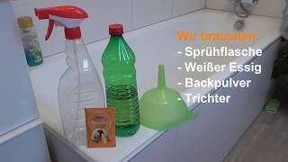 Badezimmer Putztrick Bad und Dusche mühelos reinigen  Lifehack Bad putzen [upl. by Icart872]