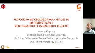 17º CNG 2021  METODOLOGIA PARA ANÁLISE DE INSTRUMENTAÇÃO E MONITORAMENTO DE BARRAGEM DE REJEITOS [upl. by Jarrod]