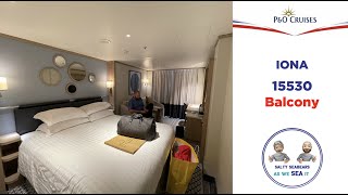 PampO Cruises IONA Balcony Room Tour 15530 [upl. by Paymar742]