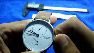 Gearbestcom Guanqin Nomos Lambda Homage Watch full review [upl. by Esdras]