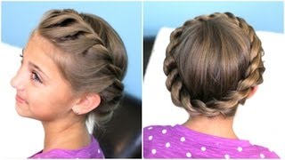 How to create a Crown Twist Braid  Updo Hairstyles [upl. by Fesuy]