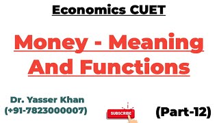 Money  Meaning And Functions [upl. by Furgeson]