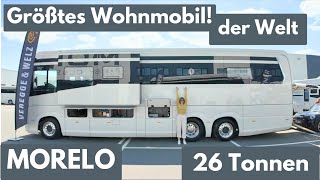 Wohnmobil GRÖẞENREKORD 2025 🫡 Morelo Grand Empire  26 Tonnen  3 Achsen  3 Zimmer Küche Bad [upl. by Vivian825]