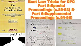 Best Law Tricks for CPC Part 5Special Proceedings 8993amp Part 6Supplemental Proceedings 9495 [upl. by Elonore]