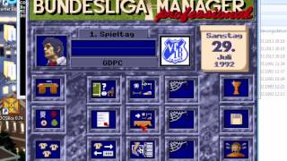 GDPC Bundesliga Manager Professional auf Windows 10  8  7 spielen mit DOSBox  The Manager [upl. by Asikal63]