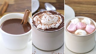 How to Make Hot Chocolate – 3 Easy Recipes [upl. by Whelan]