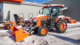 Kubota Grand L3560 amp KConnect Snowblower [upl. by Linskey]