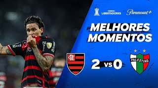 FLAMENGO 2 x 0 PALESTINO  CONMEBOL LIBERTADORES 2024  Paramount Plus Brasil [upl. by Kcoj]