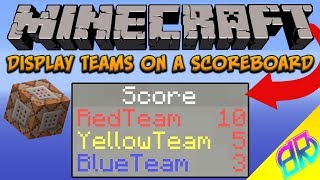 Minecraft Xbox One Command Block SCOREBOARD TEAMS [upl. by Nollat259]