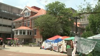 U of G demonstrators remain despite school’s fire safety order from Guelph Fire [upl. by Sulecram807]