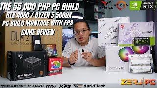 PC VLOGHOW TO BUILD 55K WHITE GAMING PC MONTAGE WITH FPS GAME TEST RYZEN 5 5600X amp RTX 4060 [upl. by Eng218]